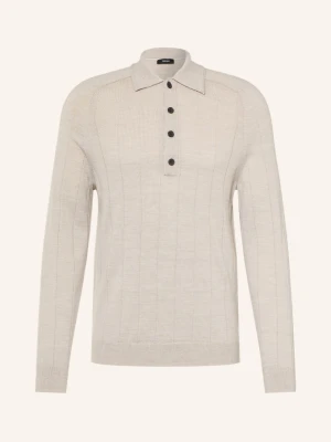 Reiss Koszulka Polo Z Dzianiny Greyson grau JASNOBRĄZOWY