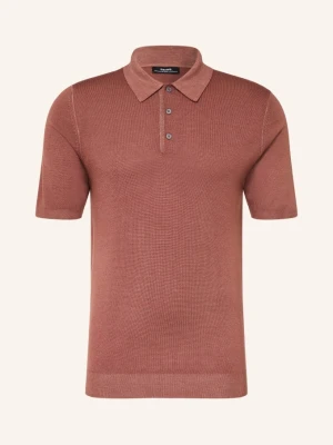 Reiss Koszulka Polo Z Dzianiny Jackdaw Z Wełny Merynosowej rosa BLADORÓŻOWY