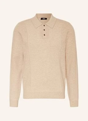 Reiss Koszulka Polo Z Dzianiny Kingsley beige