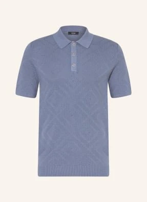 Reiss Koszulka Polo Z Dzianiny Lupton blau