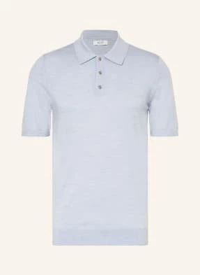 Reiss Koszulka Polo Z Dzianiny Manor blau