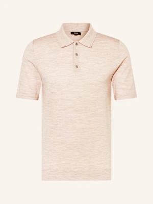 Reiss Koszulka Polo Z Dzianiny Manor Z Wełny Merino braun