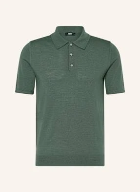 Reiss Koszulka Polo Z Dzianiny Manor Z Wełny Merino gruen