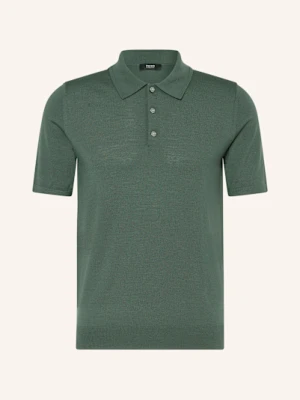 Reiss Koszulka Polo Z Dzianiny Manor Z Wełny Merino gruen