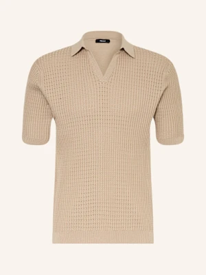 Reiss Koszulka Polo Z Dzianiny Merit braun