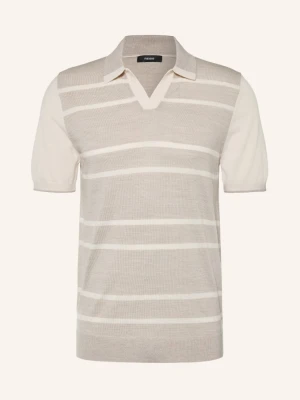 Reiss Koszulka Polo Z Dzianiny Miles Z Wełny Merynosowej beige