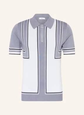 Reiss Koszulka Polo Z Dzianiny Orion blau