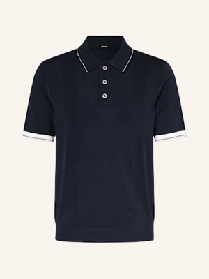 Reiss Koszulka Polo Z Dzianiny Portman blau