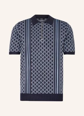 Reiss Koszulka Polo Z Dzianiny Sanderson blau