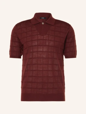 Reiss Koszulka Polo Z Dzianiny Serval rot CIEMNOCZERWONY