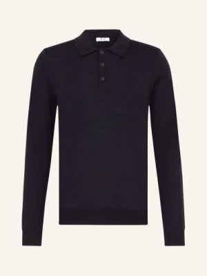 Reiss Koszulka Polo Z Dzianiny Trafford Z Wełny Merino blau