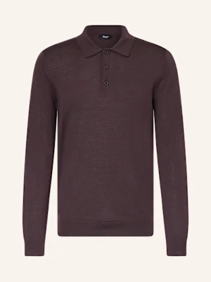 Reiss Koszulka Polo Z Dzianiny Trafford Z Wełny Merino rot