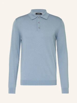 Reiss Koszulka Polo Z Dzianiny Trafford Z Wełny Merynosowej blau