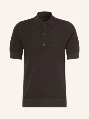 Reiss Koszulka Polo Z Dzianiny Warren braun CIEMNOBRĄZOWY