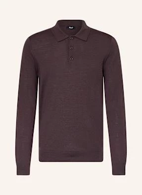 Reiss Koszulka Polo Z Dzianiny Z Wełny Merino rot