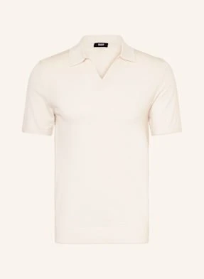 Reiss Koszulka Polo Z Dzianiny Z Wełny Merino weiss