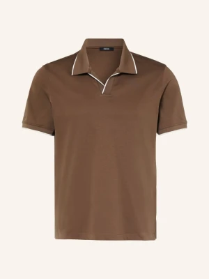 Reiss Koszulka Polo Z Jerseyu Nico beige