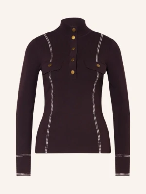 Reiss Koszulka Z Długim Rękawem Eva rot