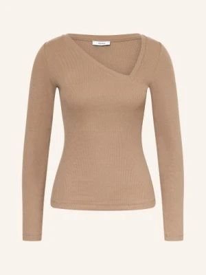 Reiss Koszulka Z Długim Rękawem Felicity beige