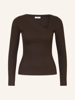 Reiss Koszulka Z Długim Rękawem Felicity braun