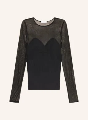 Reiss Koszulka Z Długim Rękawem schwarz