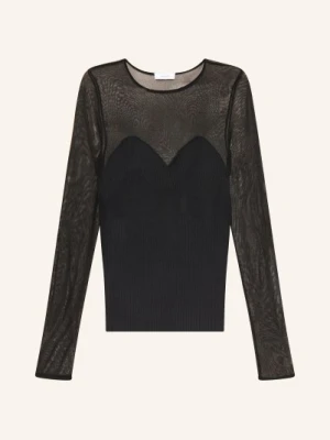 Reiss Koszulka Z Długim Rękawem schwarz