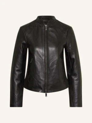 Reiss Kurtka Skórzana Allie schwarz