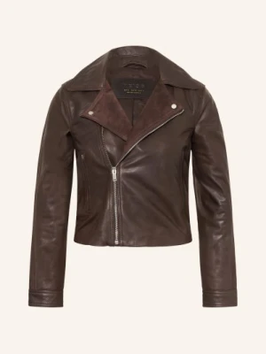 Reiss Kurtka Skórzana Drew braun