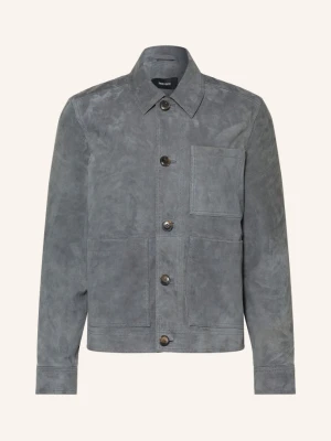 Reiss Kurtka Skórzana Wilstead blau