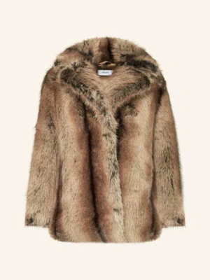 Reiss Kurtka Ze Sztucznego Futra Laila braun