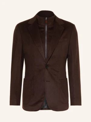 Reiss Marynarka Patch O Kroju Tailored Fit Z Odpinanym Kołnierzem braun CIEMNOBRĄZOWY