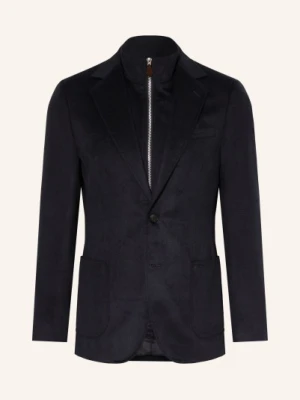 Reiss Marynarka Patch Tailored Fit Z Odpinanym Kołnierzem blau