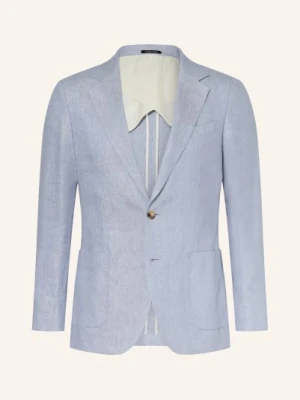 Reiss Marynarka Z Lnu Atlantic O Kroju Extra Slim Fit blau