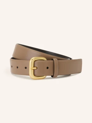 Reiss Pasek Skórzany beige