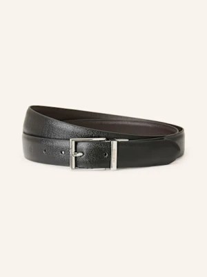 Reiss Pasek Skórzany Reign Dwustronny schwarz