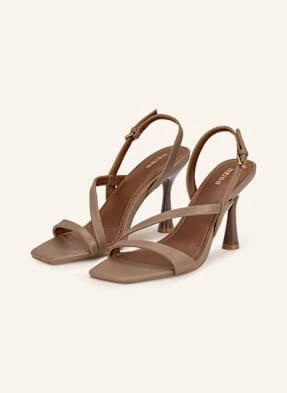 Reiss Sandały Na Obcasie Cindy beige