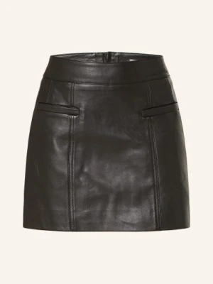 Reiss Skórzana Spódnica Seema schwarz