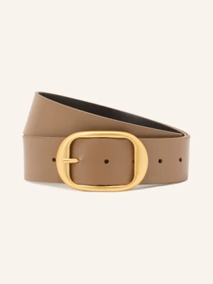 Reiss Skórzany Pasek Athena beige