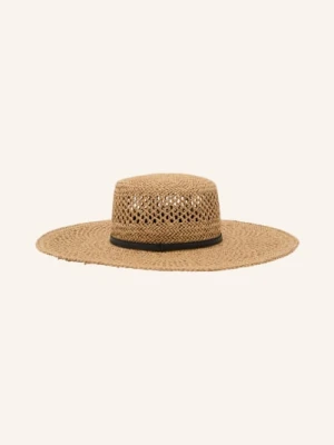 Reiss Słomkowy Kapelusz Astrid beige