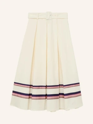 Reiss Spódnica Plisowana Rian beige