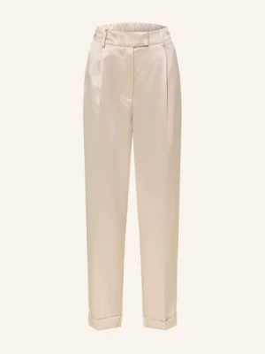 Reiss Spodnie 7/8 Celia Z Satyny beige
