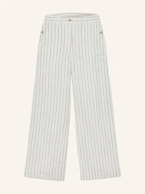 Reiss Spodnie Marlene Ashby Z Lnu blau