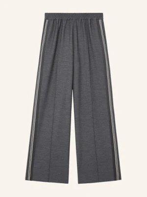 Reiss Spodnie Marlene Marlow Z Galonowymi Paskami grau