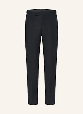 Reiss Spodnie Z Lnu Kin Slim Fit blau