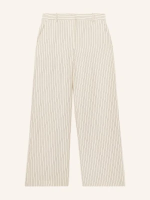 Reiss Spodnie Z Marlowej Tkaniny Jayce beige