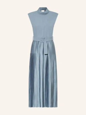Reiss Sukienka Ania Z Mieszanki Materiałów Z Plisami blau