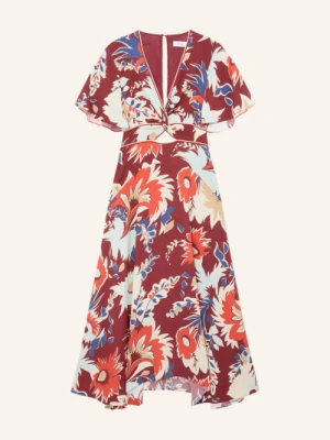 Reiss Sukienka Asha Z Wycięciami rot
