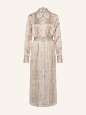 Reiss Sukienka Koszulowa Sienna Z Satyny beige
