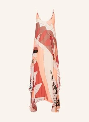 Reiss Sukienka Sasha Z Wolantami beige