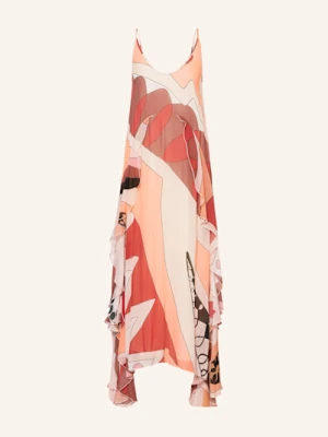 Reiss Sukienka Sasha Z Wolantami beige